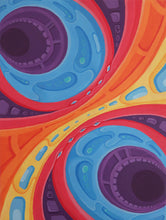Load image into Gallery viewer, psychedelic swirl colourful