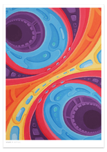Load image into Gallery viewer, psychedelic swirl colourful print
