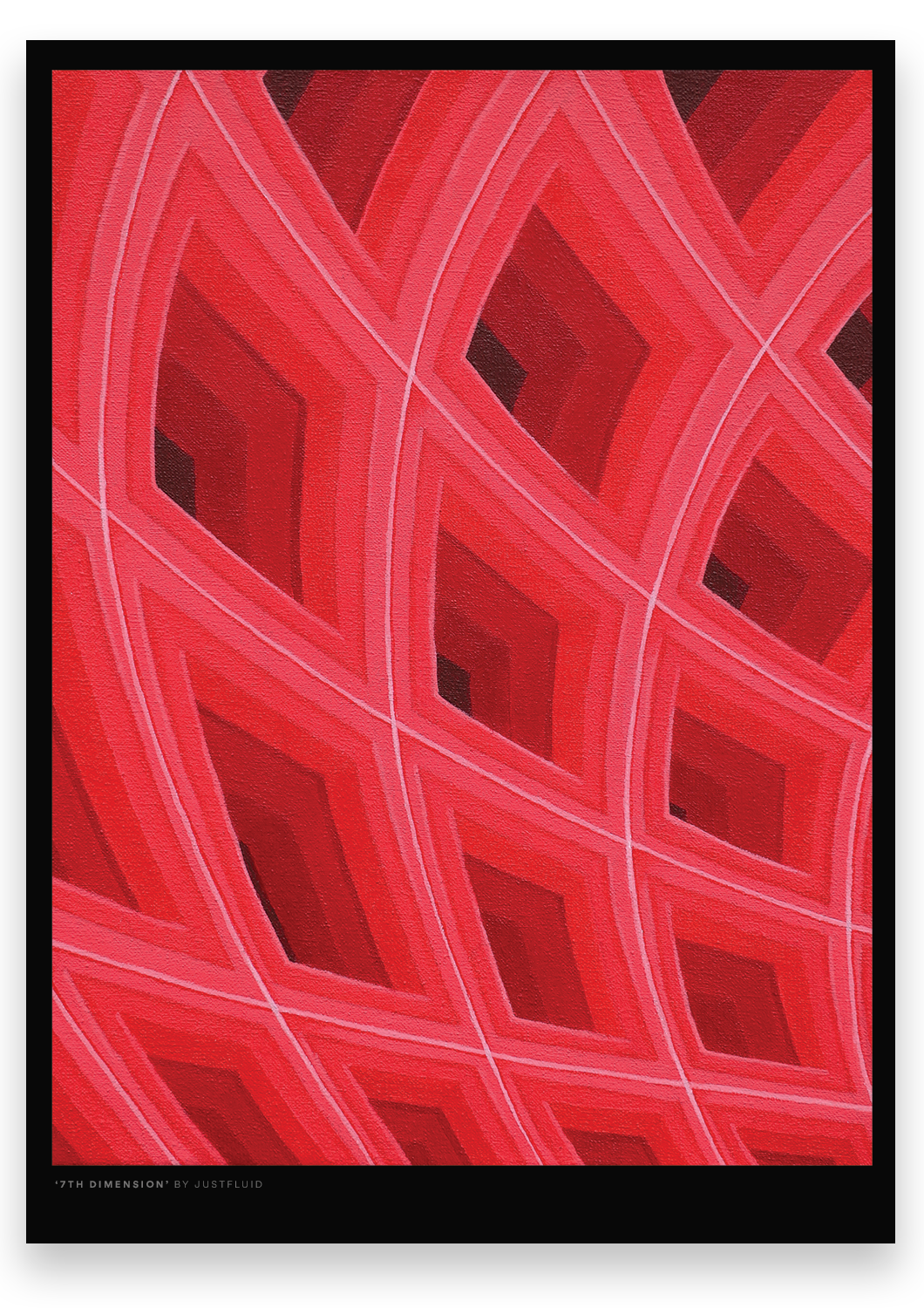 abstract red print