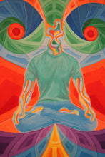 Load image into Gallery viewer, colourful psychedelic meditation print2