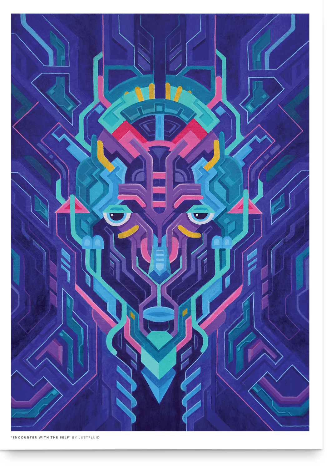 psychedelic alien print