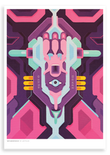 Load image into Gallery viewer, pink alien psychedelic print