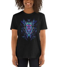 Load image into Gallery viewer, Black alien tshirt front woman