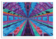 Load image into Gallery viewer, colourful psychedelic abstract print