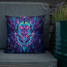 Load image into Gallery viewer, Blue alien pillow