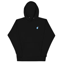 Load image into Gallery viewer, blue thumb black hoodie
