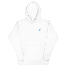 Load image into Gallery viewer, blue thumb white hoodie